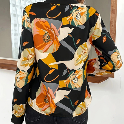 Lina® | Elegante plus size bloemenblouse voor dames