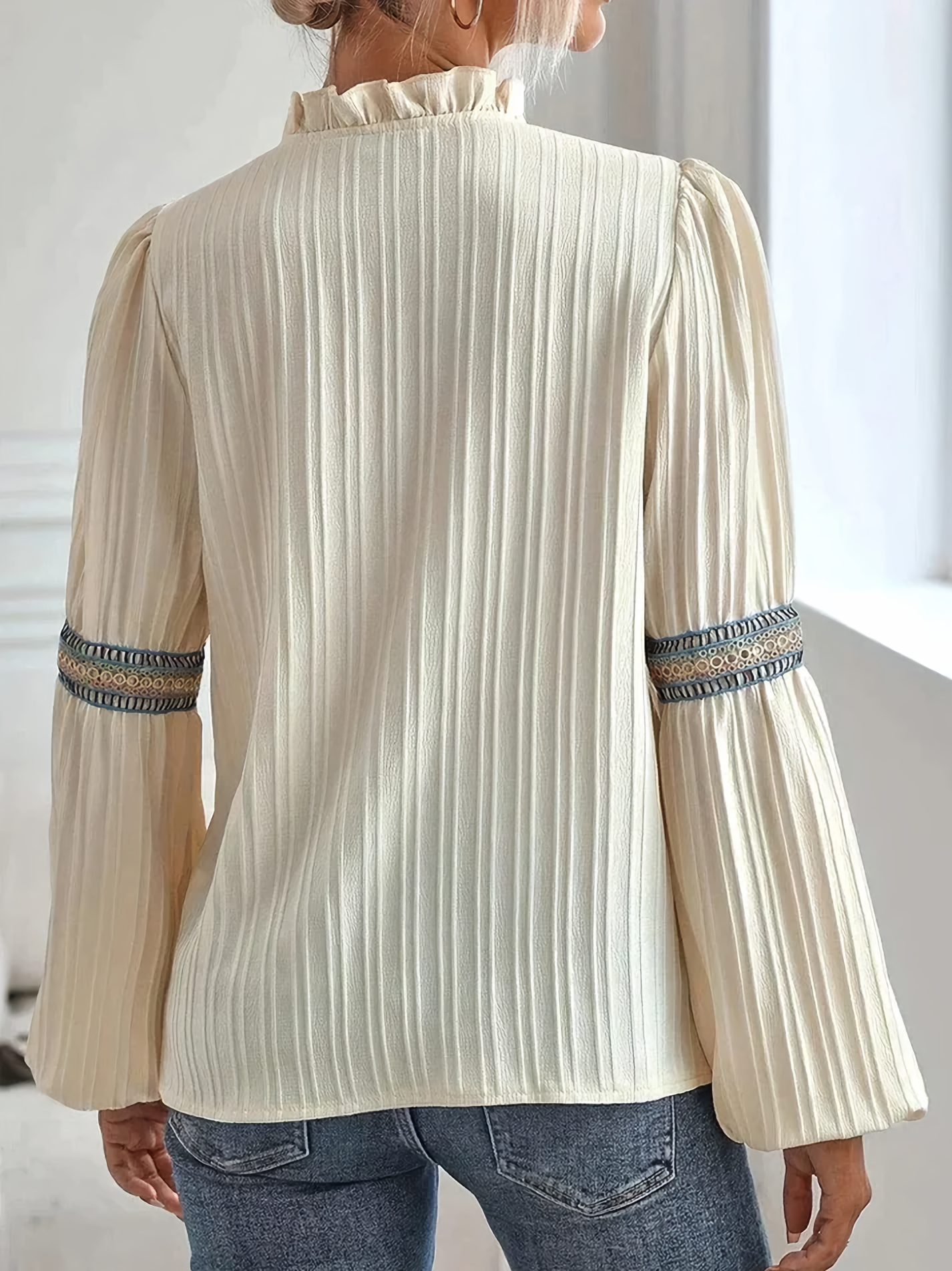 Elli® | Boho blouse met gedetailleerd borduursel