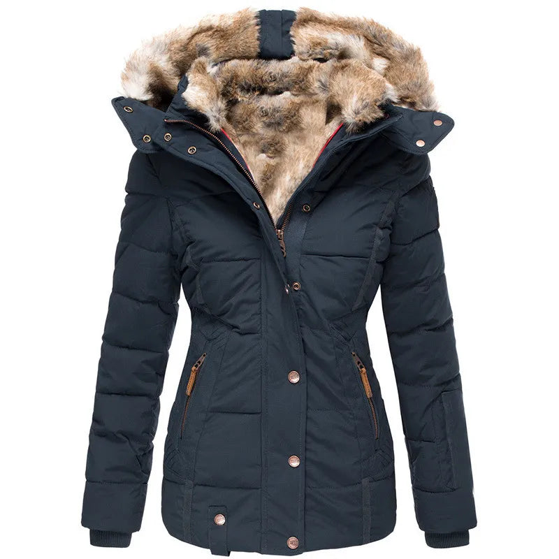 Clara® | Warme winterjas met bontvoering