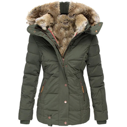 Emilia® | Warme winterjas voor dames met duurzame bontvoering en isolatie