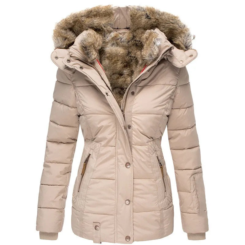 Emilia® | Warme winterjas voor dames met duurzame bontvoering en isolatie