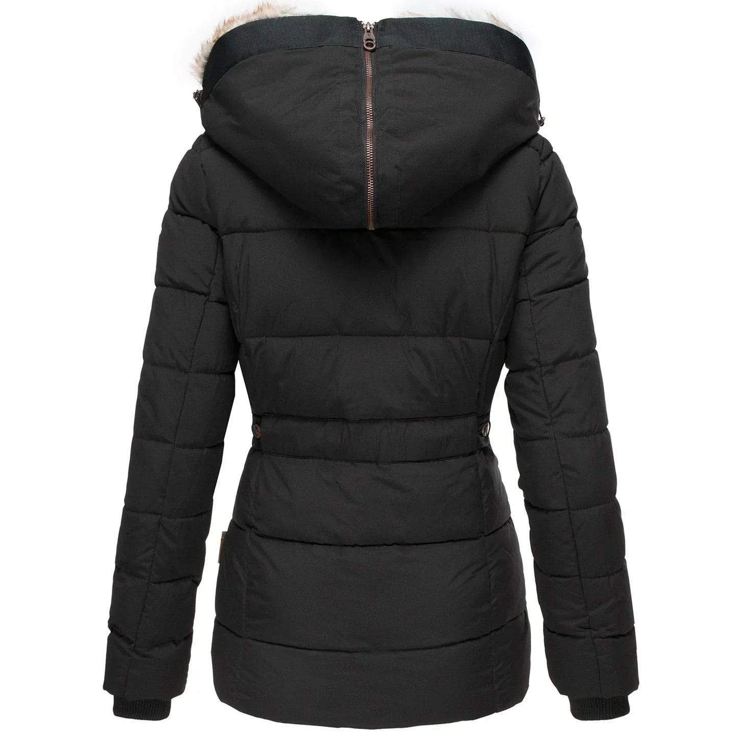 Cecilia® | Luxe warme, met bont gevoerde winterjas