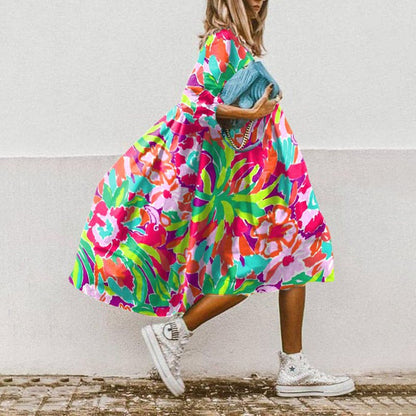 Margarita® | Oversized jurk met bloemenprint