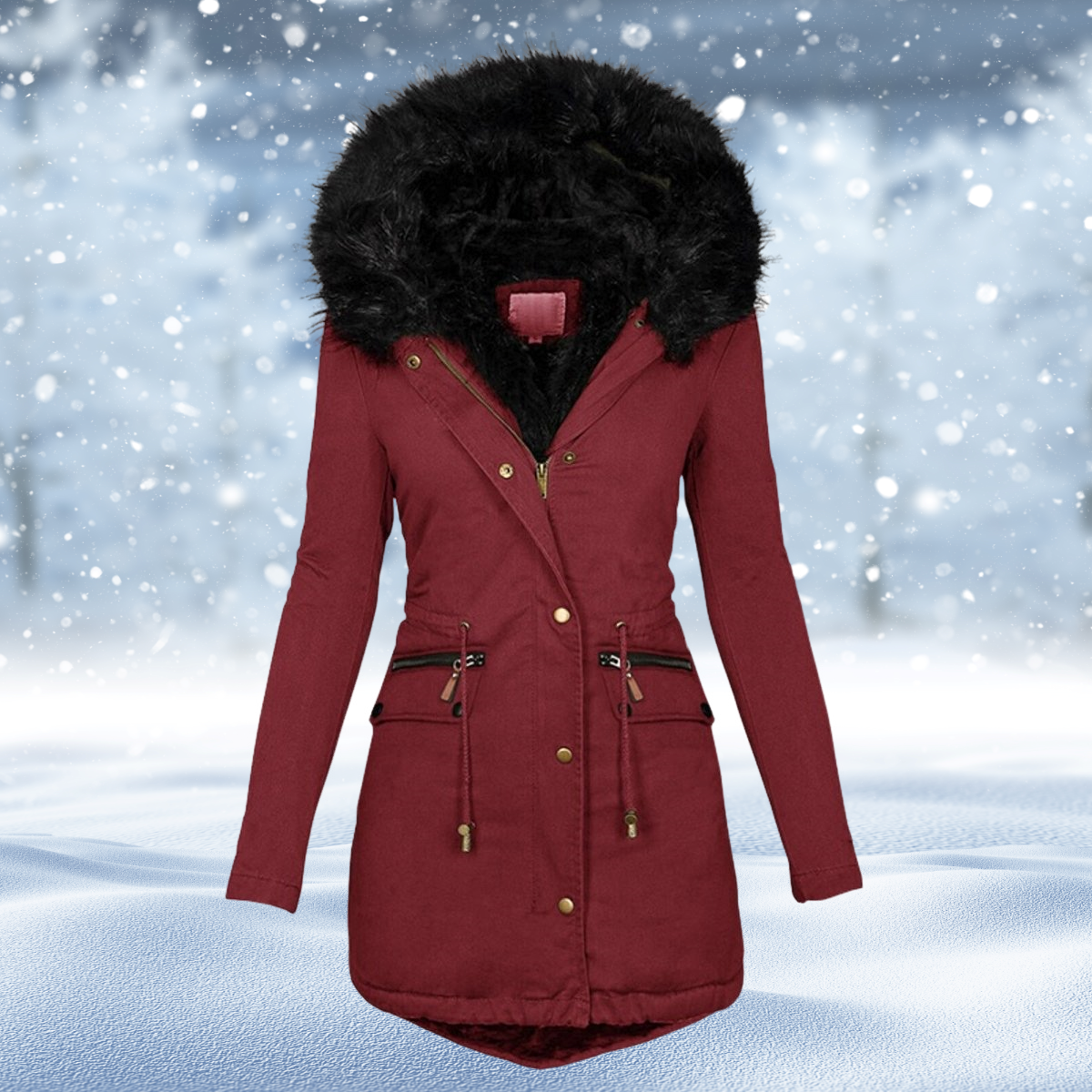 Camila® | Warme winterjas van imitatiebont