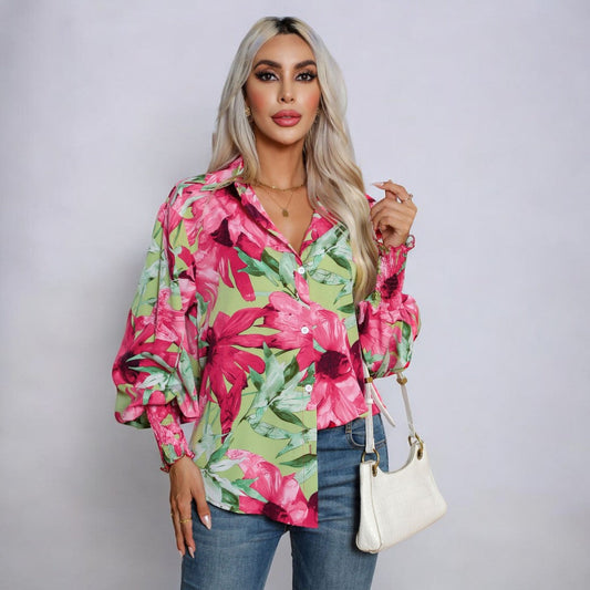 Gunda® | Elegante blouse met bloemmotief