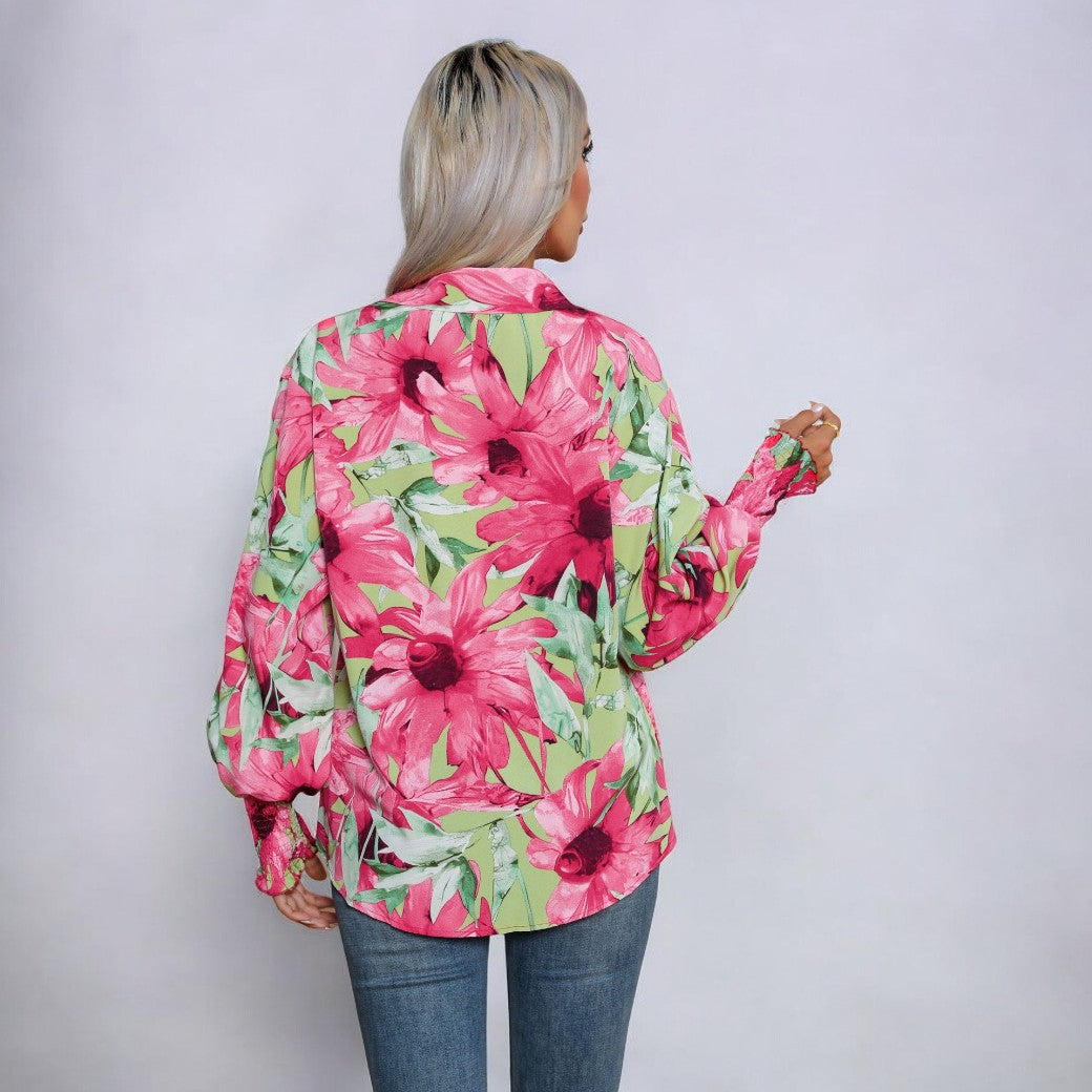 Gunda® | Elegante blouse met bloemmotief