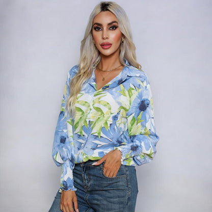 Gunda® | Elegante blouse met bloemmotief