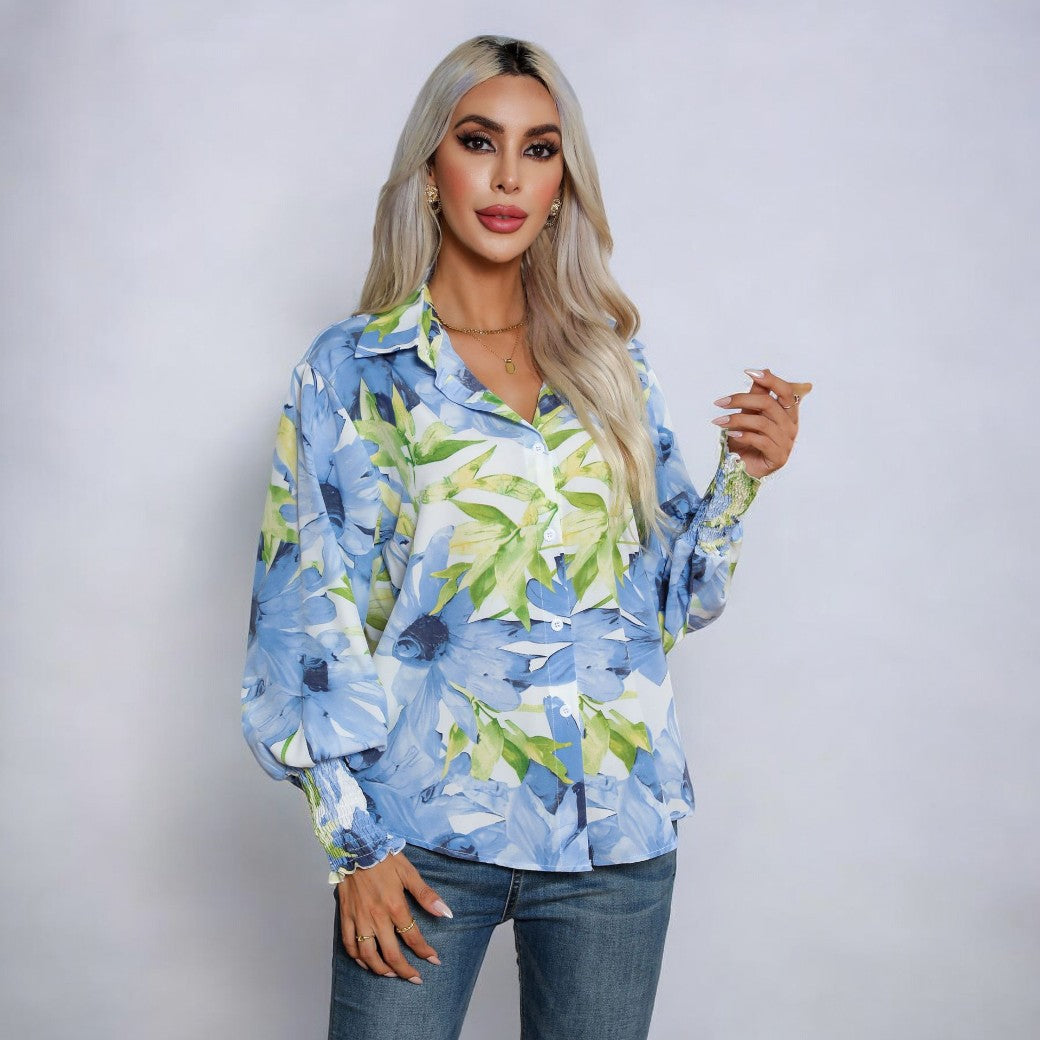 Gunda® | Elegante blouse met bloemmotief