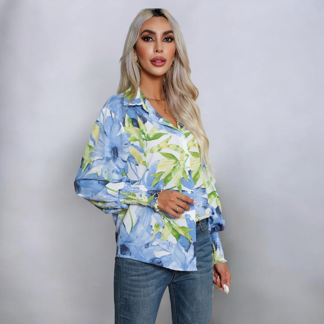 Gunda® | Elegante blouse met bloemmotief