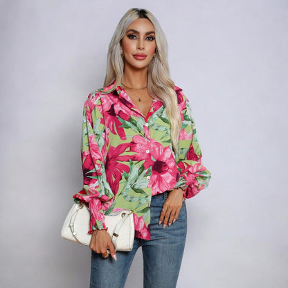 Gunda® | Elegante blouse met bloemmotief