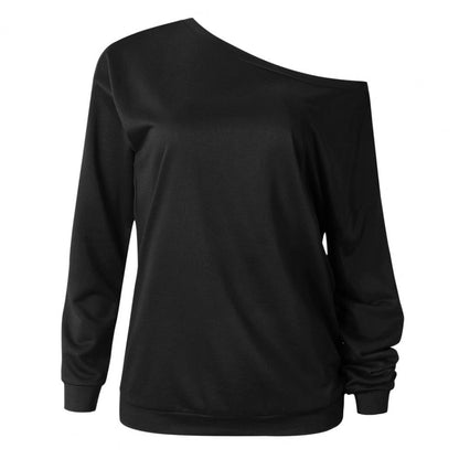 Ivana® | Glamoureus off-the-shoulder shirt - modieus dames-T-shirt met lange mouwen voor de herfst