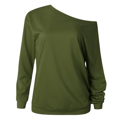 Ivana® | Glamoureus off-the-shoulder shirt - modieus dames-T-shirt met lange mouwen voor de herfst