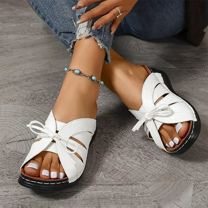 Zenda® | Comfortabele sandalen met strikje