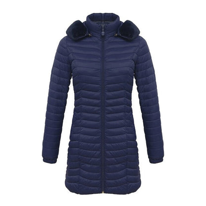 Cordula® | Lange parka met bontcapuchon. Casual, lichte jassen