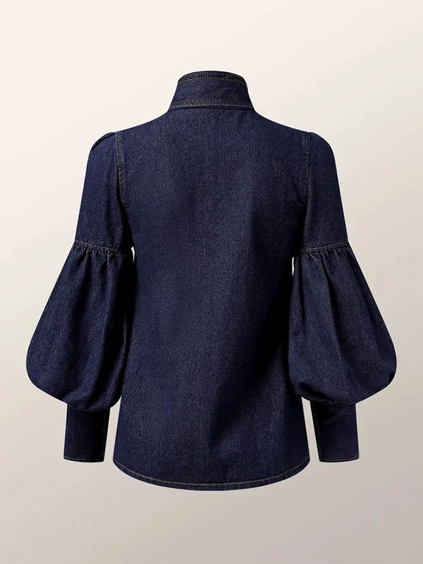 Maria® | Denimblouses met pofmouwen