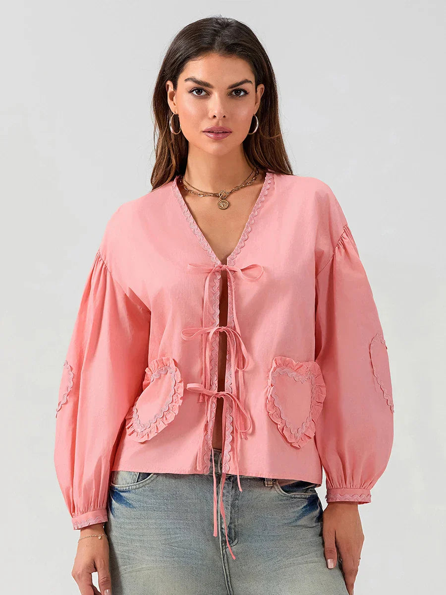 Matthilde® | Leuke blouse met zak