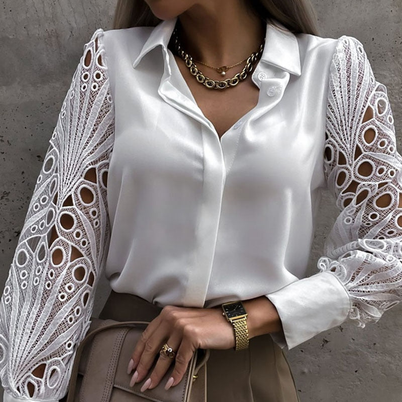 Marina® | Blouse met kant voor dames