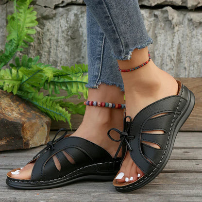 Zenda® | Comfortabele sandalen met strikje