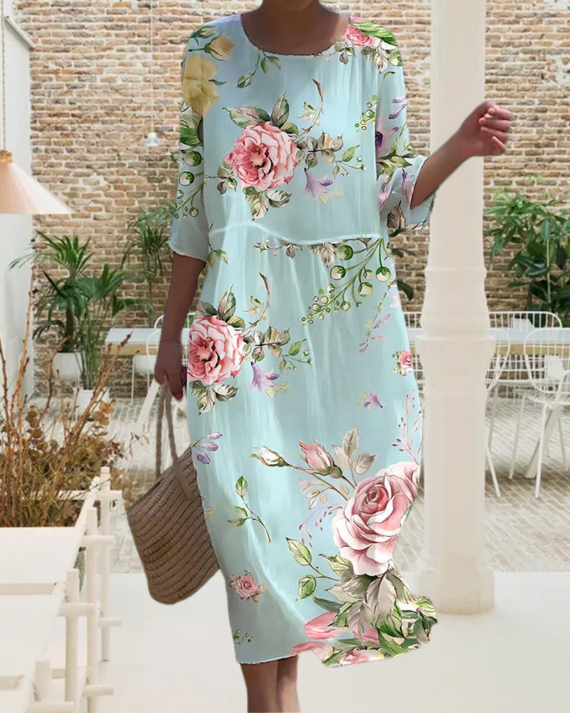 Barbara® | Elegante bloemenjurk voor de buik