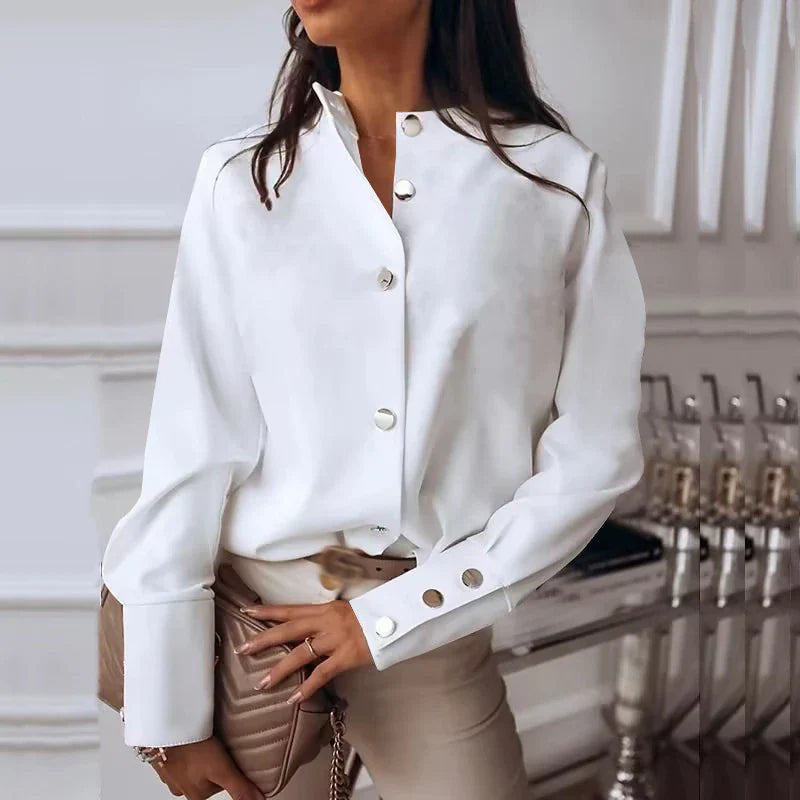 Jenny® | Elegante, tijdloze blouse met lange mouwen en knoopsluiting