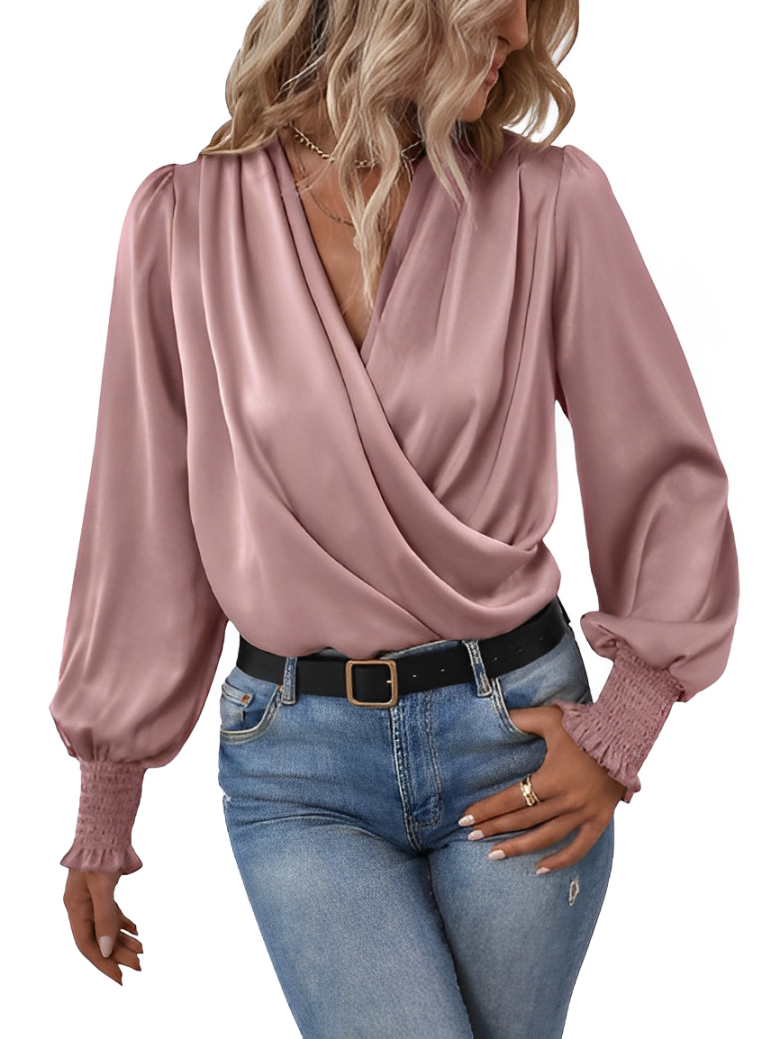 Iliana® | Romantische blouse met lantaarnmouwen