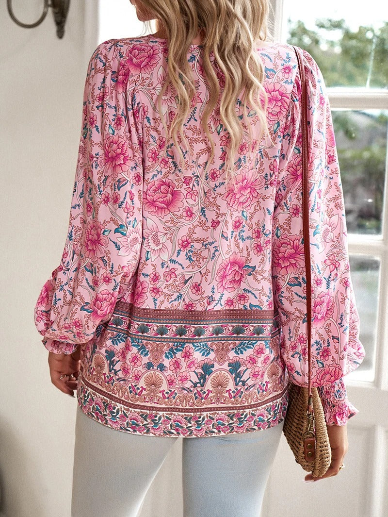 Severine® | Stijlvolle blouse met Kleurrijke bloemenprint voor dames