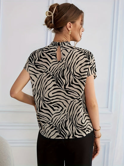 Ernestine® | Blouse met zebraprint