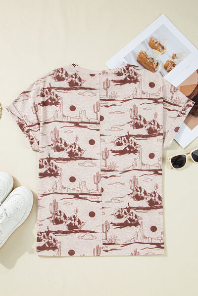 Vivienne® | T-shirt met korte mouwen en ronde hals met print