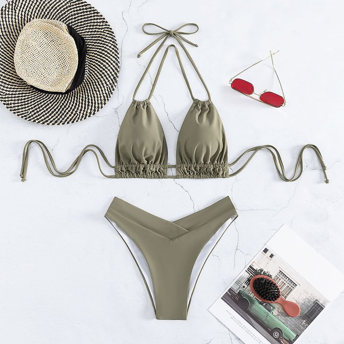 Talia® | Halternek bikini met strik