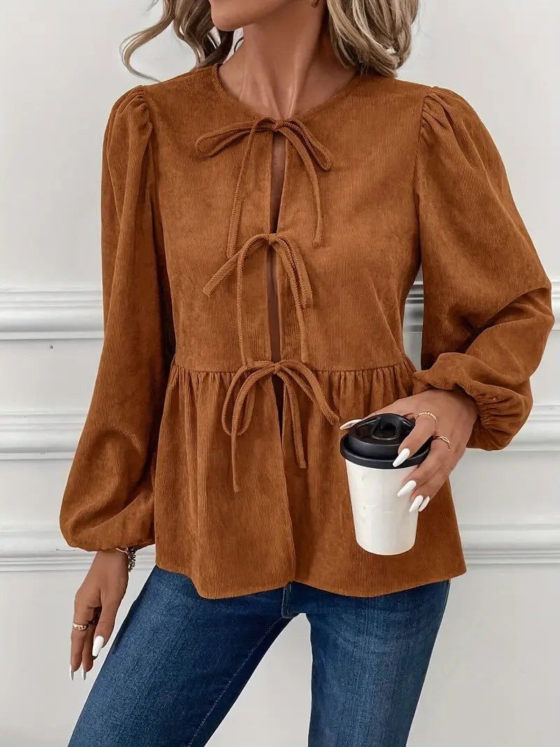 Pilar® | Stijlvolle corduroy blouse