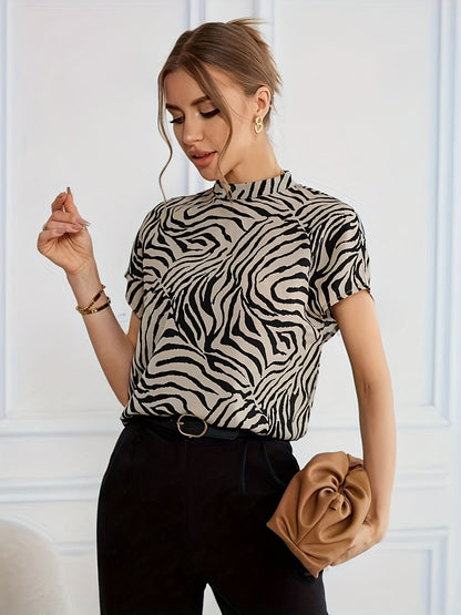 Ernestine® | Blouse met zebraprint