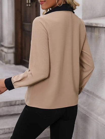 Belén® | Elegante damesblouse met V-hals en kraag