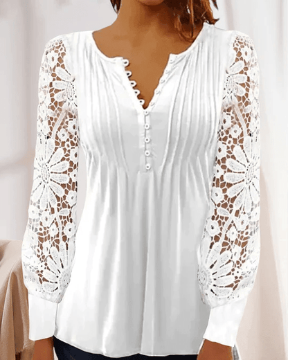 Aurora® | Elegante blouse met lange mouwen.