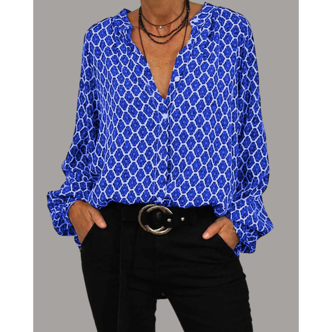 Evelyn® | Casual blouse met V-hals