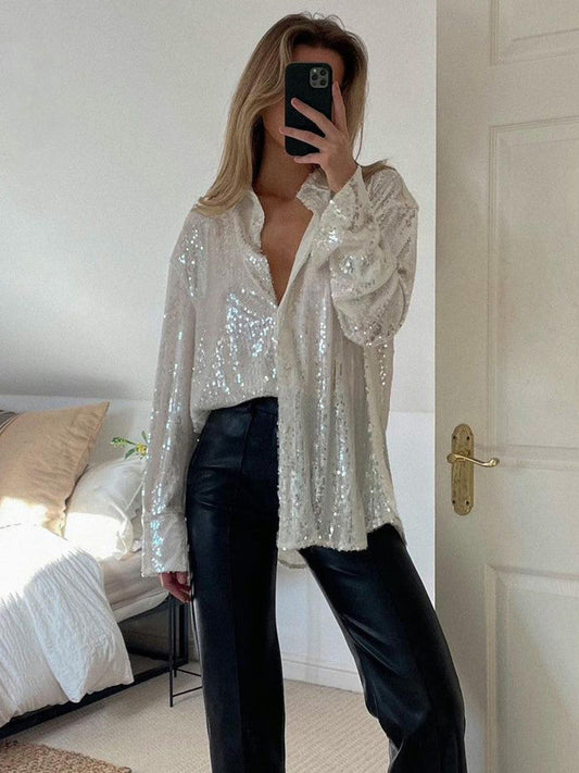 Aida® | Oversized glitterblouse